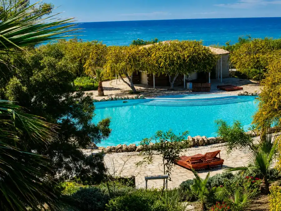 Pool and sea view